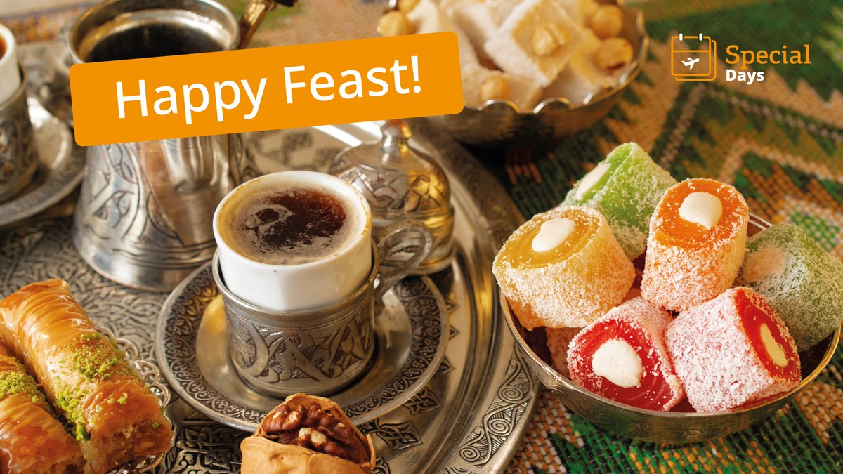 SunExpress's tweet photo. 🇬🇧 We wish you and your loved ones a wonderful Bayram Holiday filled with lots of love, hope and happiness. 🧡💙
#sunexpress #iflysunexpress #bayram #ramadan #feast https://t.co/9HcWonEvU9
