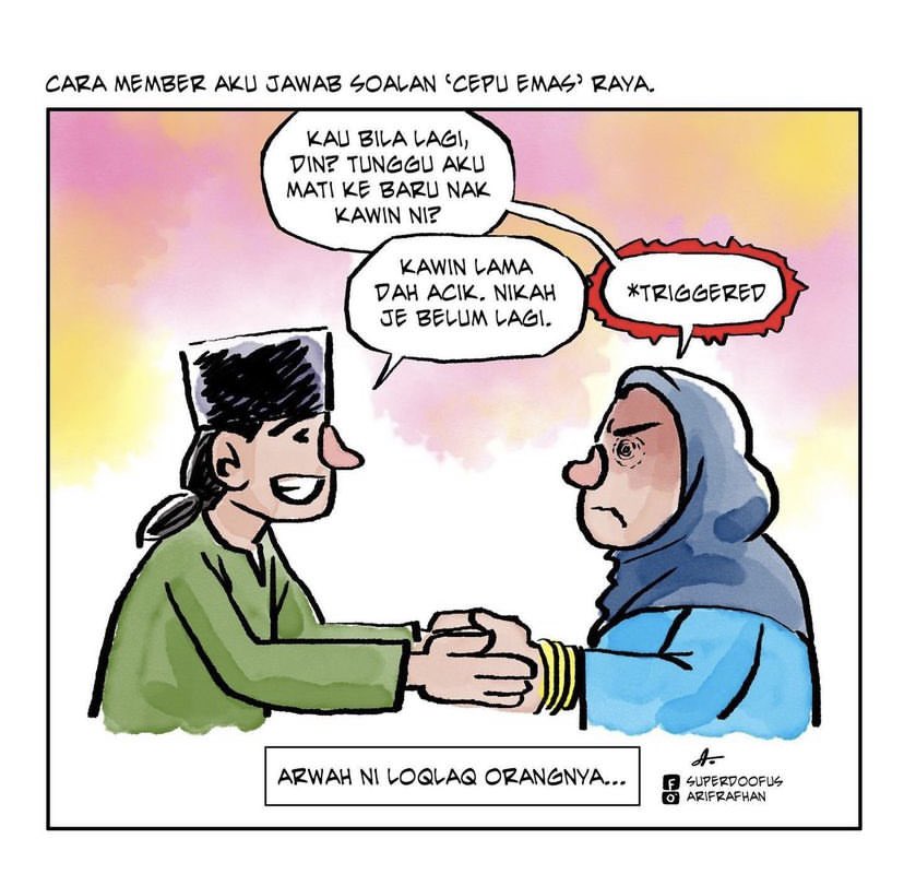 Selamat menhadap makcik2 mulut takde insuran! 🎉🕌🎆 
