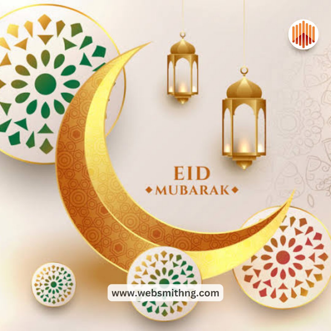 WebSmithNG's tweet photo. May Almighty Allah accept all our good deeds and reward our acts of Ibadan. May this season fill our hearts with joy and blessings. 

Eid Mubaraaq! From us at WebSmithNG 

#WebSmithNG
#EidMubaraaq #EidMubarak2023 #HappyEidFitr https://t.co/hWvAXkhMSn