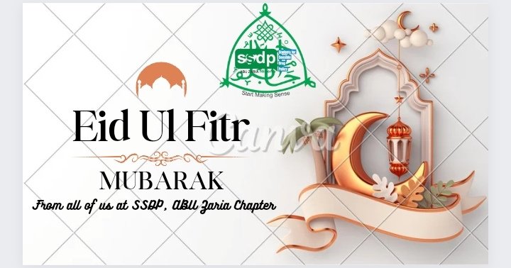 SsdpAbuZaria's tweet image. Eid Mubarak from all of us at @SsdpAbuZaria

May Allah accept our act of worship and grant us goodness.

#eidulfitr2023
#eidmubarak2023
#SSDP
#ThinkSensibly