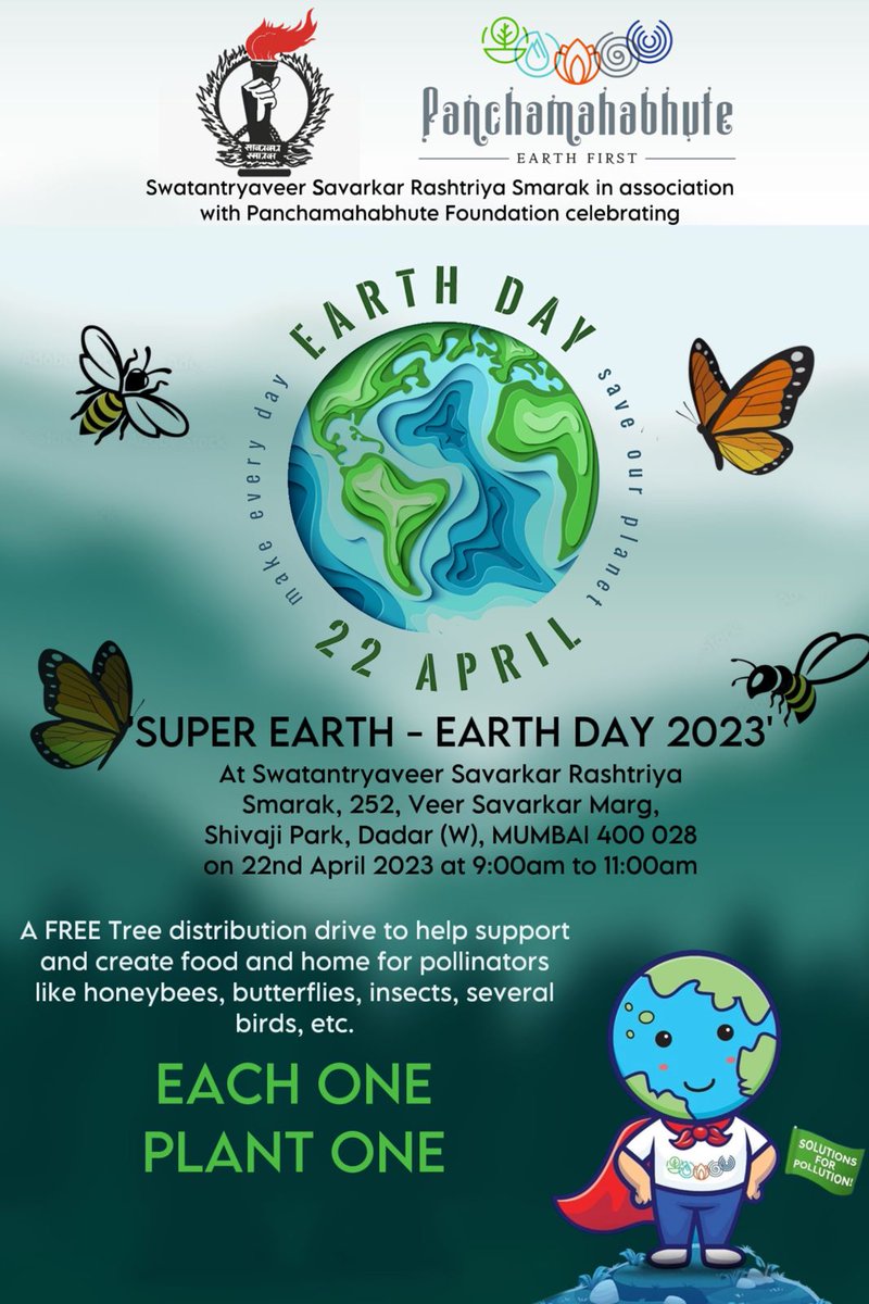 On #EarthDay #WorldEarthDay <a href="/panchamahabhute/">Panchamahabhute Foundation</a> celebrating by donating saplings at Dadar Mumbai on 22.04.2023 #EachOnePlantOne <a href="/Subhajit/">Subhajit Mukherjee</a> <a href="/IMOclimate/">IMOclimate</a>