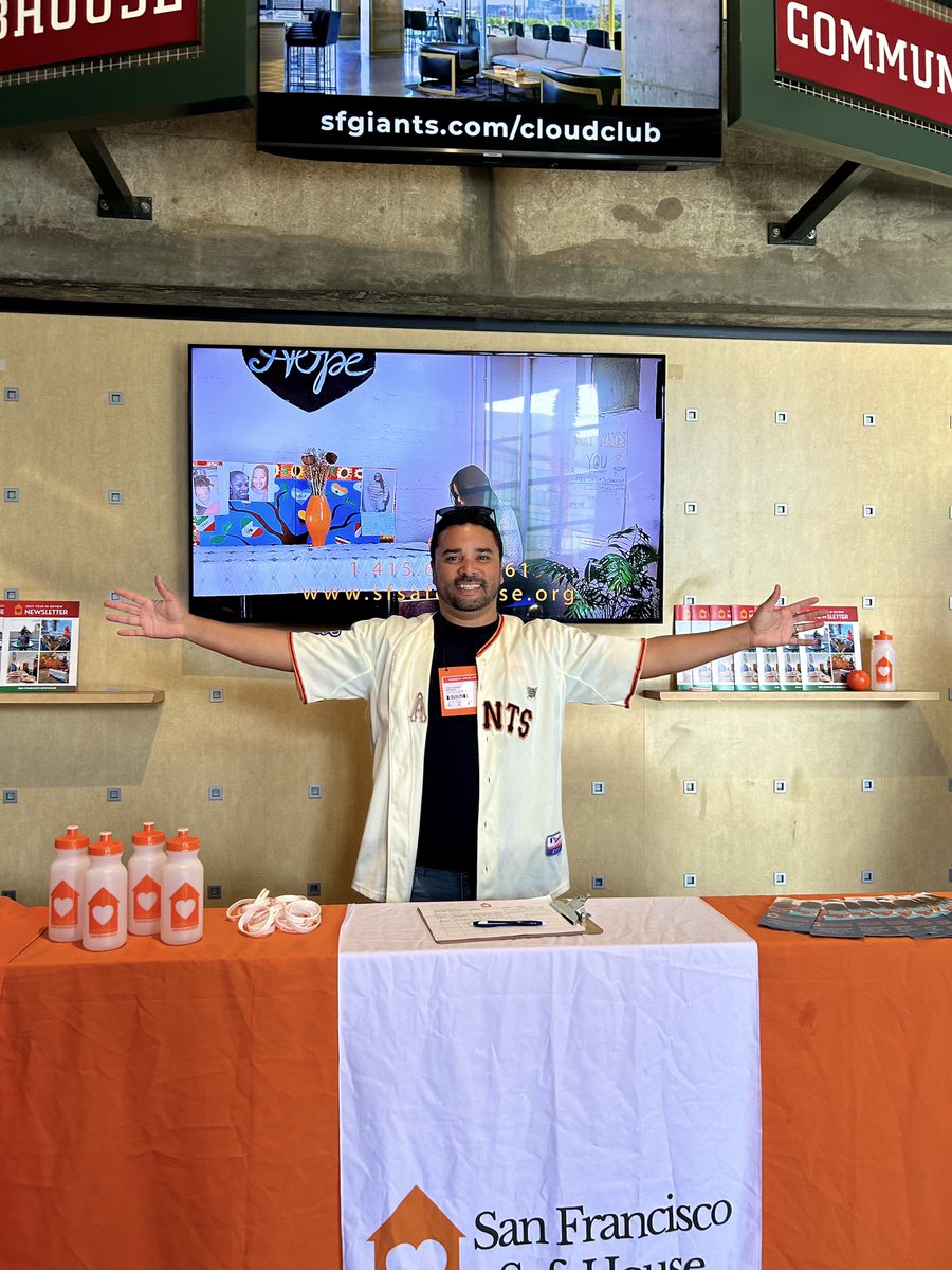 SafeHouse has teamed up with the @sanfranciscogiants to bring awareness to sexually exploited women. Stop by our booth next to the Championship trophies and learn how you can help! #giants #baseballgame #sf #baseballseason