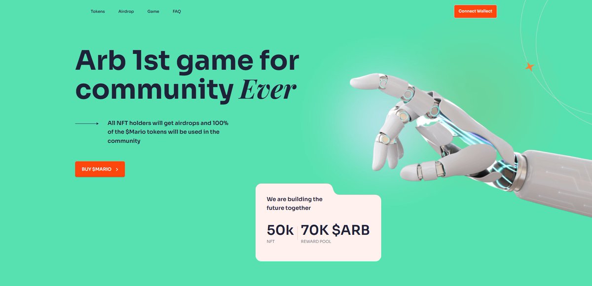 AIArbSuperMario's tweet photo. Website on the way👀

Minting Still Going On🔗
https://t.co/rOYAGvVI4c

Airdrops are proportional to your holding time and number of holds https://t.co/OKnXdLpFYQ