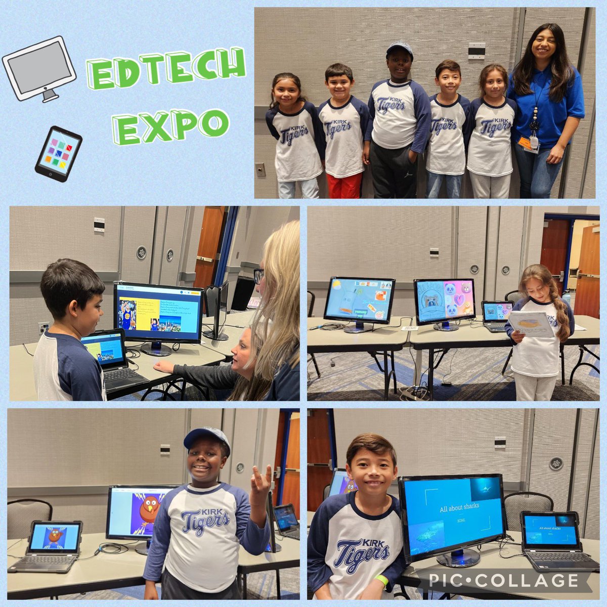 I am very proud of these 2nd grade mighty tigers for showing off their digital presentations at  @CyFairEdTech Expo! @KirkElementary #KirkCan #2ndtoNone #CFISDsee