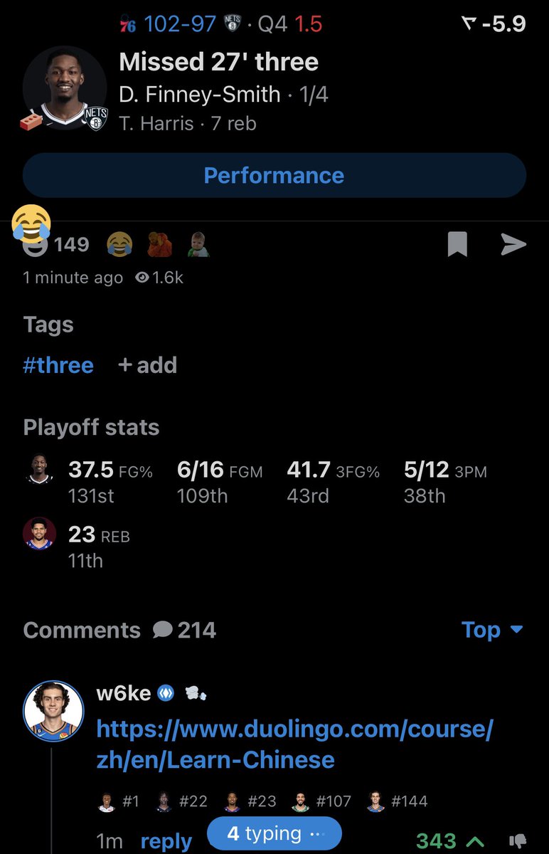 realapp's tweet photo. Hall of fame comment? 😂 https://t.co/x6vo3x9Uyx