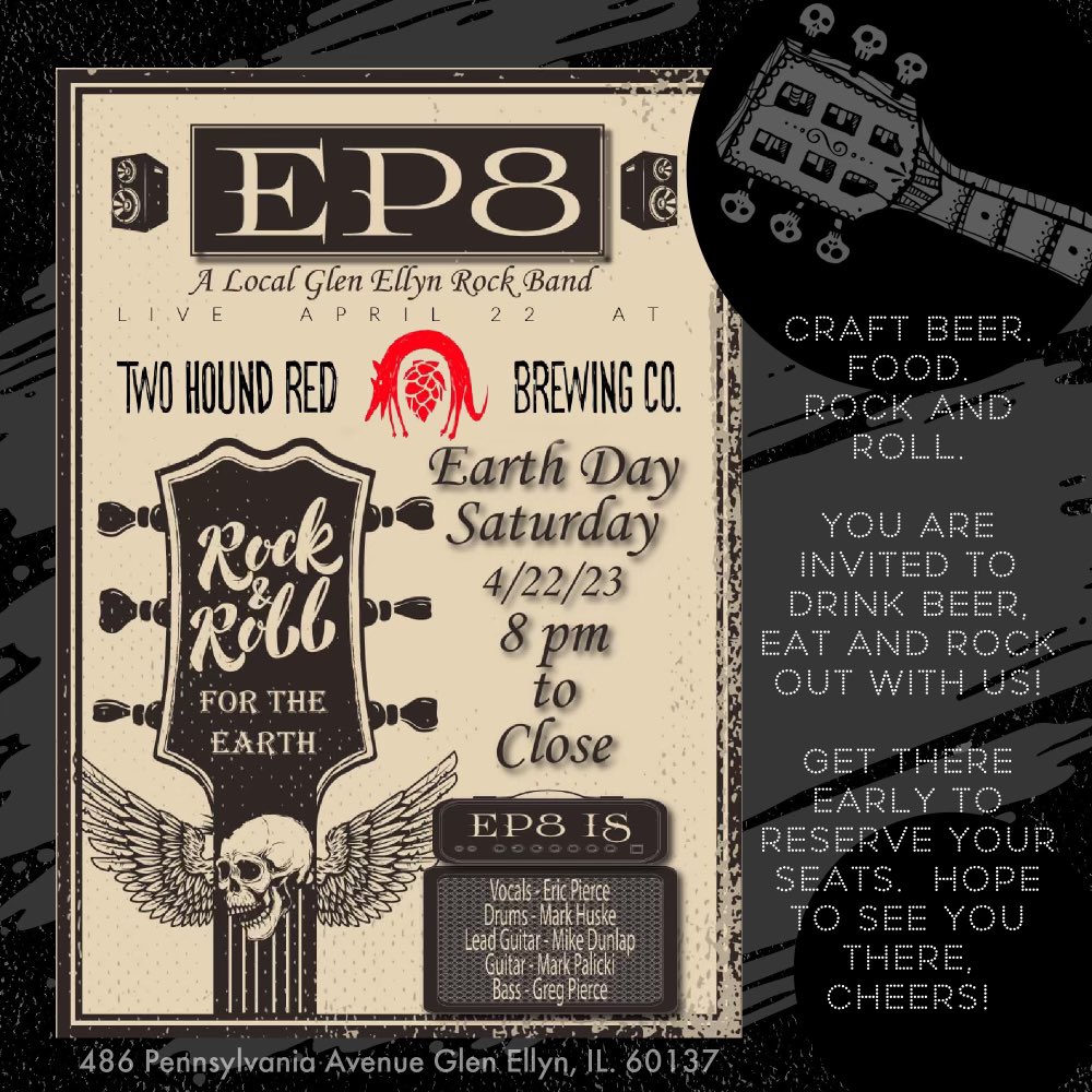 TwoHoundRed's tweet image. Beer, food &amp;amp; live music this weekend, BOTH Fri &amp;amp; Sat night!  @joedizillomusic LIVE this Friday, 4/21 at 8pm. EP8 plays Saturday, 4/22 at 8pm. Who’s in? Get there early, grab your favorite beers &amp;amp; have some fun with us! #chicago #brewpub #livemusic #craftbeer #brewery #cheers 🍻