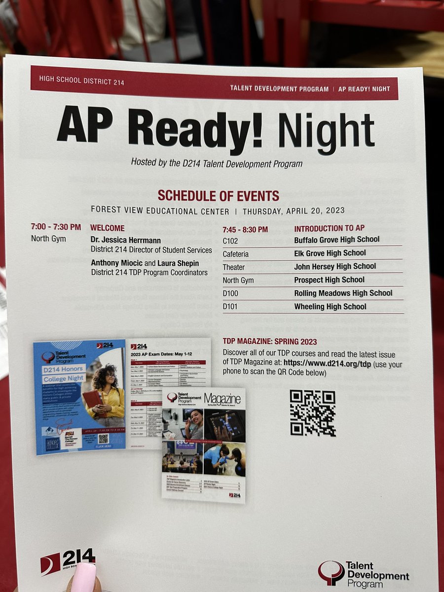 Welcoming the class of 2027 to our @District214 AP Ready Night! 

Special welcome to our newest @Wheeling_Cats! Thanks @mleane6 and the WHS ambassadors for a great informational session! #TheWheelingWay