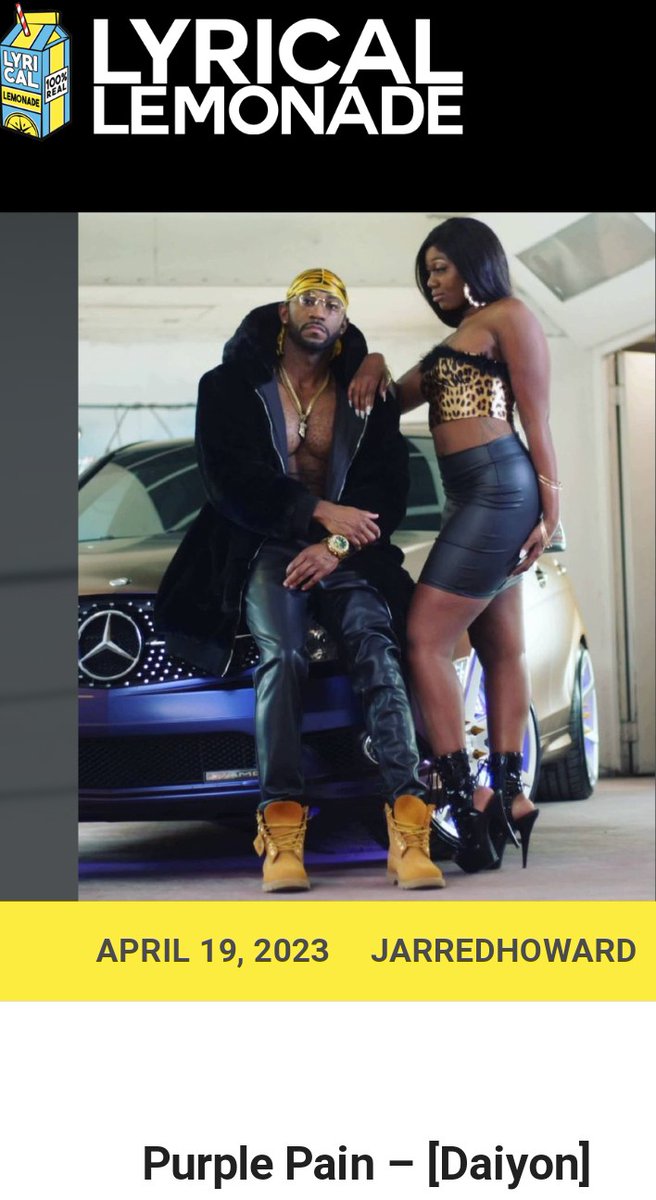 New write up in <a href="/LyricaLemonade/">Lyrical Lemonade</a>  ⬇️⬇️

lyricallemonade.com/p/purple-pain-…