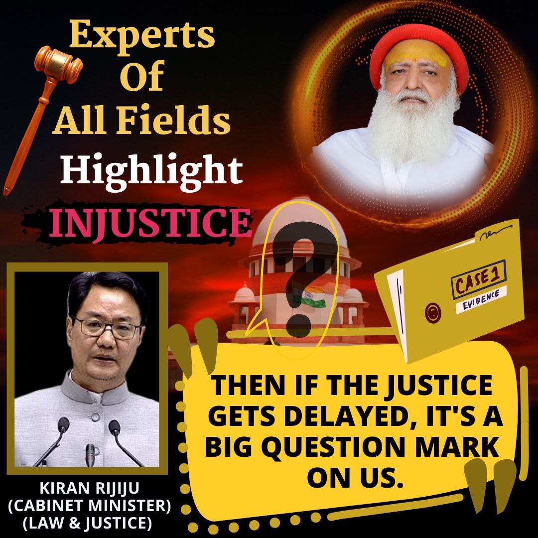 #ExpertsHighligt are putting a Big Question on judiciary by many statements, Subramanyam Swami ji said that judiciary refused bail to Asharamji Bapu in Bogus case. 
Beware Truth Ahead
Real Facts are This exposes the condition of our country's judiciary system