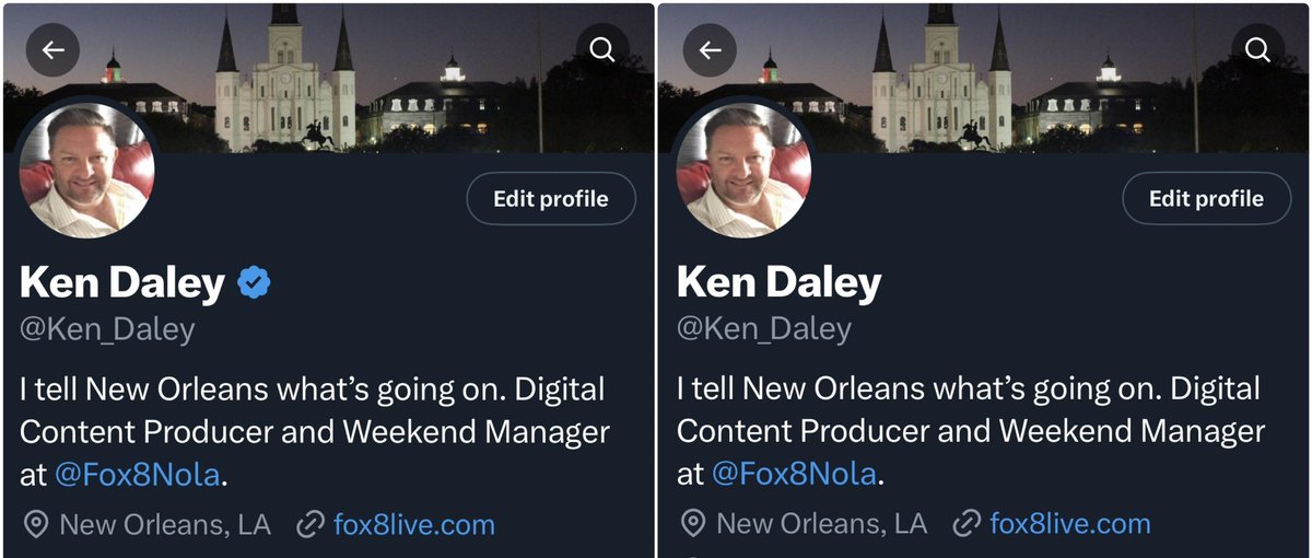 And then one night, it was gone. … Wouldn’t pay Elon’s extortion, so he just pulled the verified journalist blue checkmark I‘d earned from Twitter in 2009.