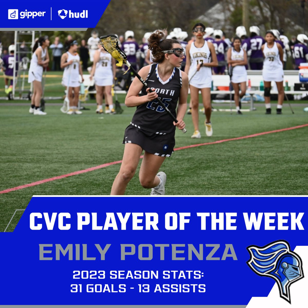 Congratulations to Emily Potenza for being named the CVC Player of the Week.