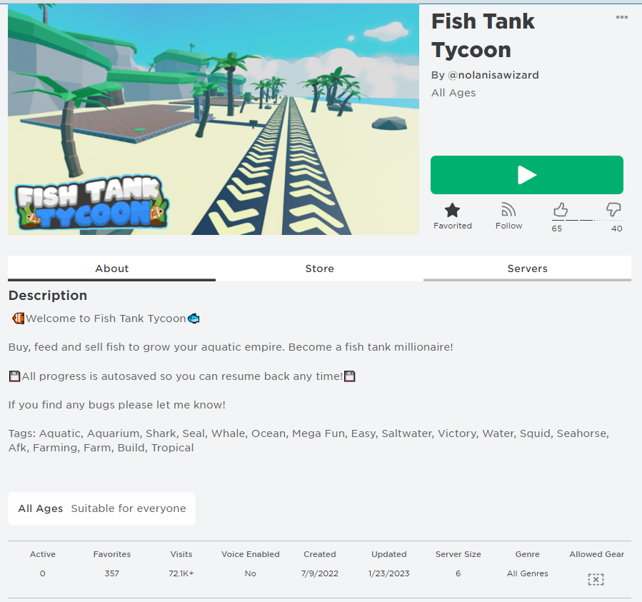 nolanisawizard's tweet photo. 72k visits for a bad game made without using module scripts. Honestly, ill take it :)
https://t.co/ImK7MP2zIU
#Roblox #gamedev #gamedevelopment #RobloxDev https://t.co/OWnMsz2Hn9