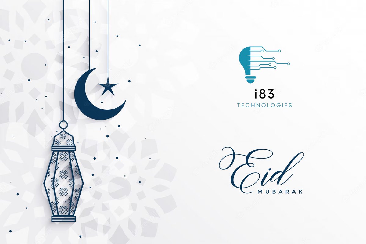 i83Technologies's tweet photo. "Eid Mubarak from all of us at i83 Technologies! May this special occasion bring you happiness, peace, and blessings. #EidMubarak #i83Technologies" https://t.co/AG7g34LV0O