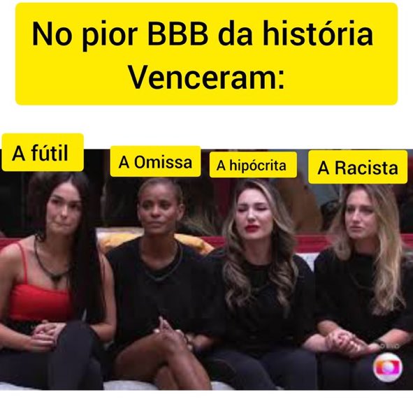 Nidlicia's tweet photo. O pior BBB da história #Fato https://t.co/CYxx5WPXIH