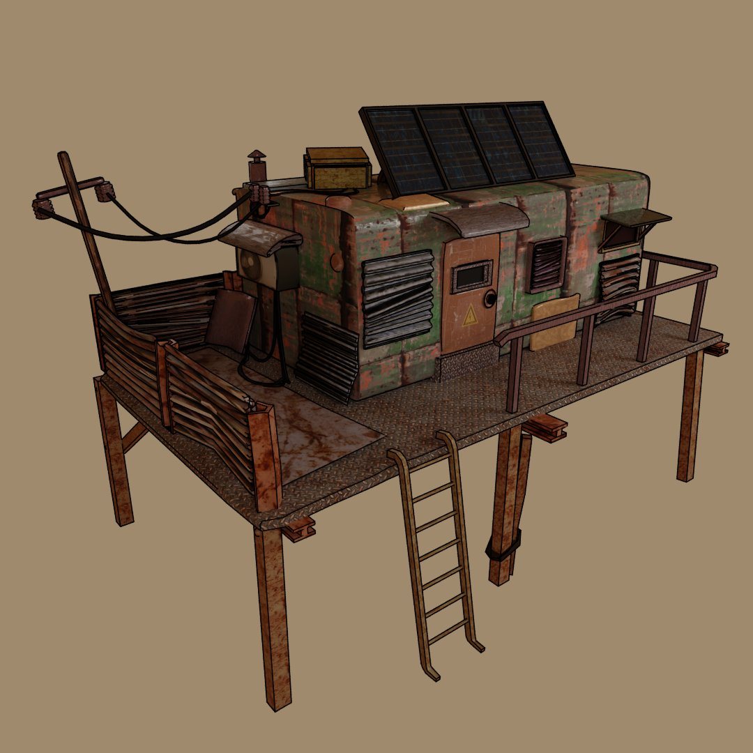 chamusta2's tweet image. lonely post-apocalyptic shack via @artstationhq 

#blenderart  #gamedev #3dmodeling #gameart #blender👇👇👇 #digital3D #GameCharacterArt   
Original: gremlin69boi