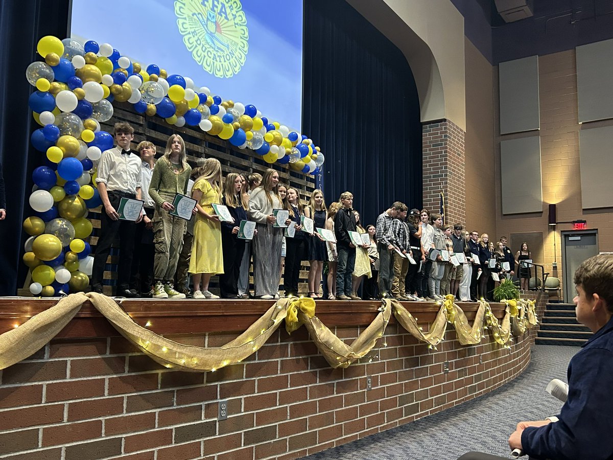 OtsegoFFA's tweet photo. It was a great night celebrating our members and their accomplishments. Thank you to all of our supporters, parents and administrators! @pentacareerctr #OtsegoKnights #PentaPride https://t.co/KuXRikJBk8