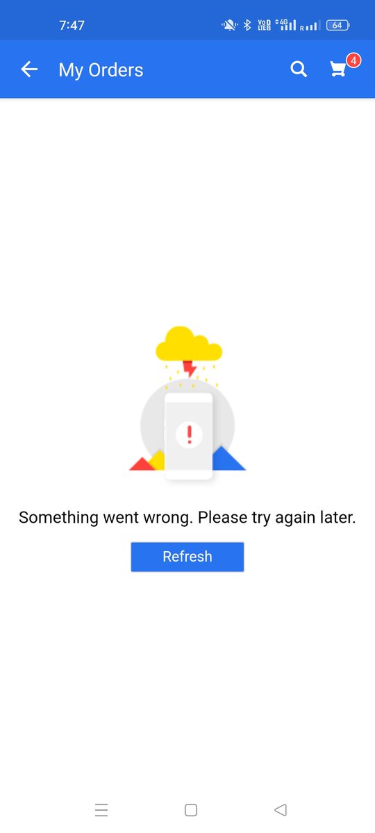 When I am trying to track my order I am getting error message again and again in Flipkart application I am trying from last 2 days kindly help me. <a href="/flipkartsupport/">FlipkartSupport</a> <a href="/Flipkart/">Flipkart</a>
