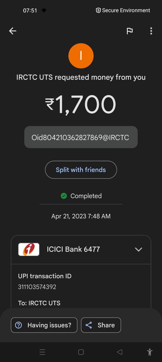 MohitGIlda1's tweet photo. Recharge on wallet not showing. However amount debited. Plz look in to this. @IRCTCofficial @WesternRly @RailwaySeva https://t.co/BYdzjj1PKf