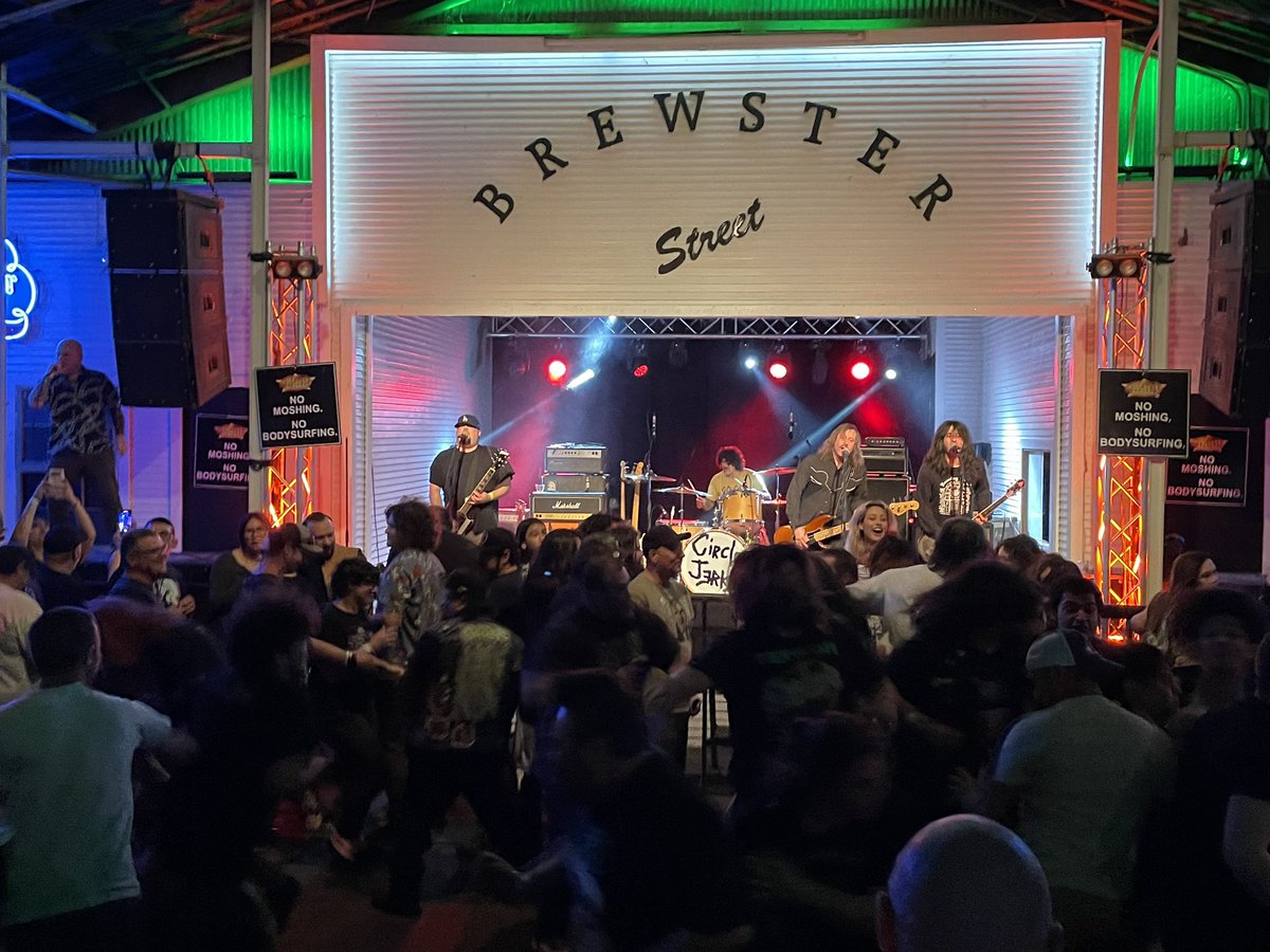 CLPresents's tweet photo. @bronxovision is up on the @BrewsterStreet stage, @CircleJerksBand up next! https://t.co/EPjZkNzQEl
