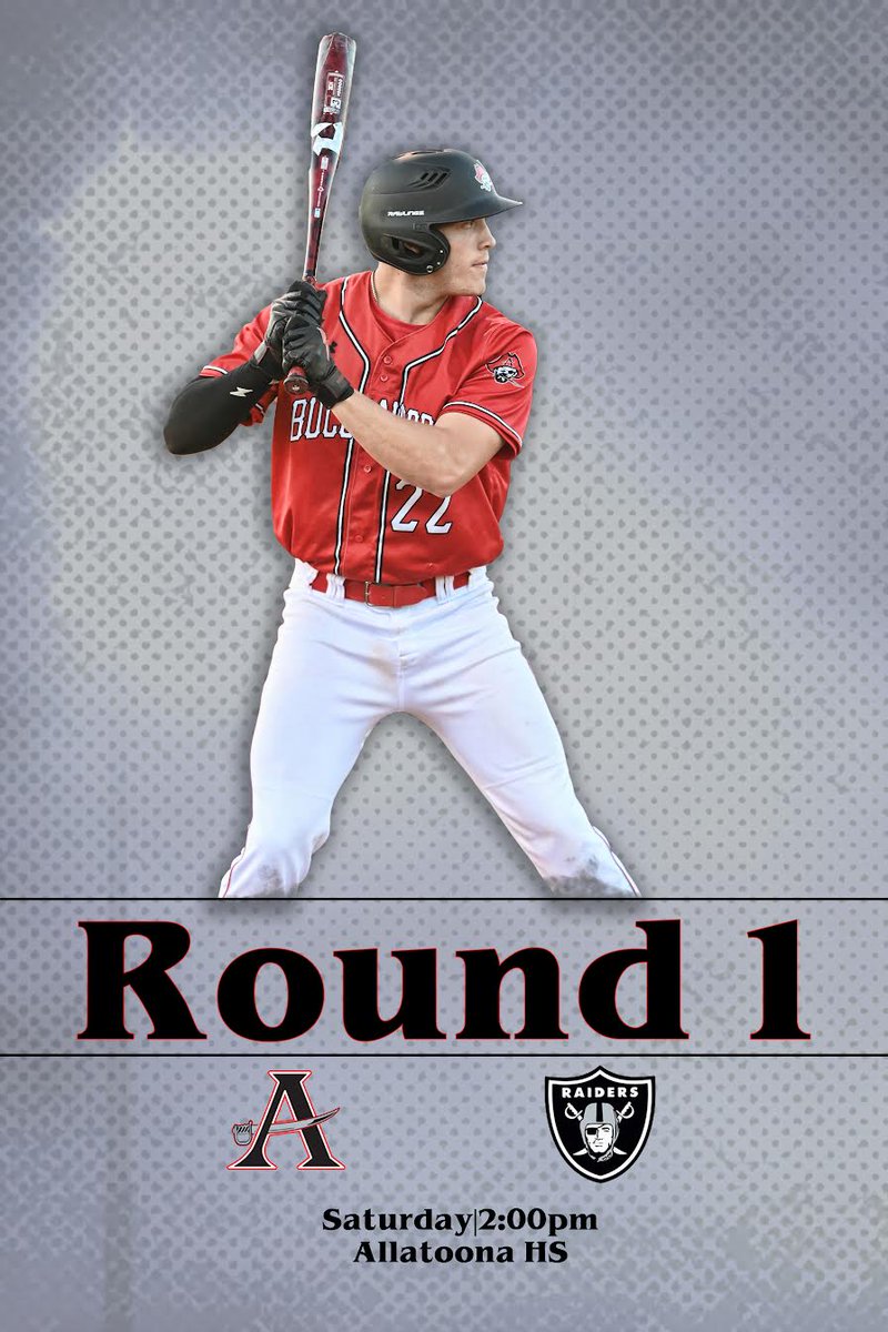 ahsbucsbaseball's tweet photo. 🔴𝙋𝙡𝙖𝙮𝙤𝙛𝙛 𝙏𝙞𝙢𝙚 🔴

Clear your calendars and make plans to be at Buccaneer Field for Round One of the 6A State Playoffs vs. East Paulding

🗓️ April 22nd
⌚️ 2:00pm (Game Two 30 minutes after)
📍Allatoona High School
🎟️ https://t.co/b7km9Rcbk1
📊 New GameChanger https://t.co/46W2qKXDvR