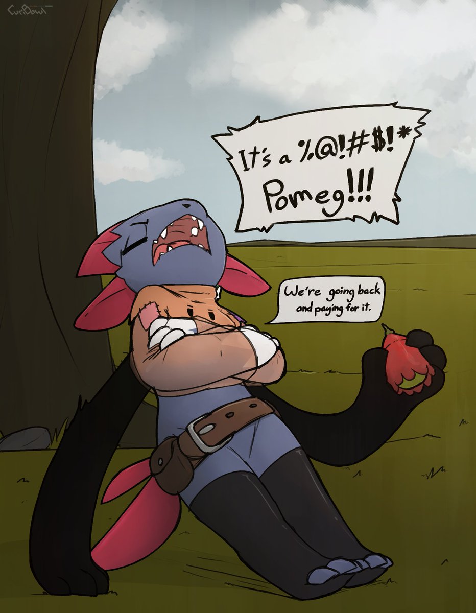 koorboor's tweet photo. No crime! Big or small! Lily refuses this lesson that Doppel refuses to stop teaching her. 

Lily and Doppel belong to @Pooompkin 
🎨  @CuriBawl https://t.co/oQcHPpyPI1