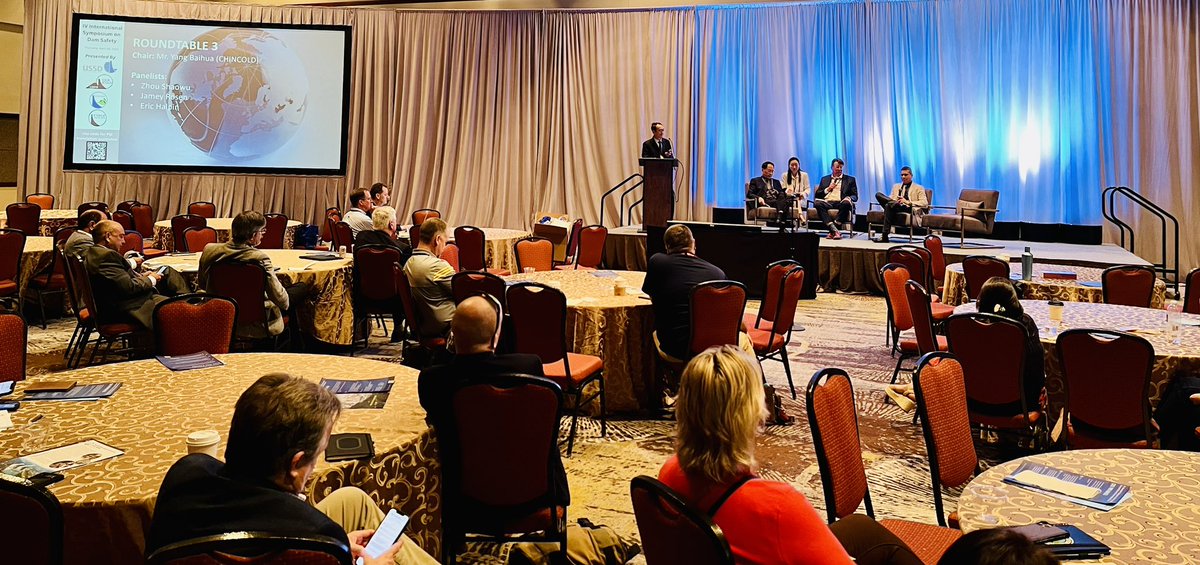 raryals's tweet photo. @USS_Dams 2023 Conference was a global conversation today as @ICOLDCIGB held its IV International Dam Symposium on Dam Safety. The ideas shared and connections made will have a lasting impact around the world. #connections #safety #dams #global #icold #ussd @NaylorLLC https://t.co/0qq02C2AjF