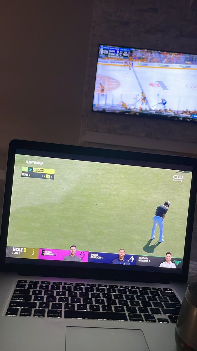 Tganzi72's tweet photo. @livgolf_league tee time tmrw at 7am but #LIVGolfAdelaide and #playoffhockey is on let’s go #RipperGC https://t.co/AtdU8TWOQm