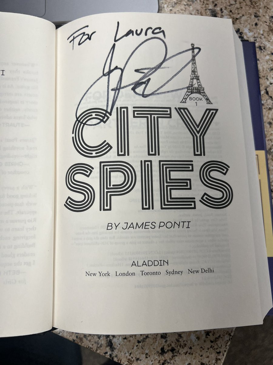 LRStites85's tweet photo. When your librarian bestie brings you back a present from MASL because she knows you’re SUPER disappointed that you can’t go and hang out with @JamesPonti, too! She’s the BEST kind of people and I’m so excited to go with her next year! https://t.co/3kpyAwtzCL