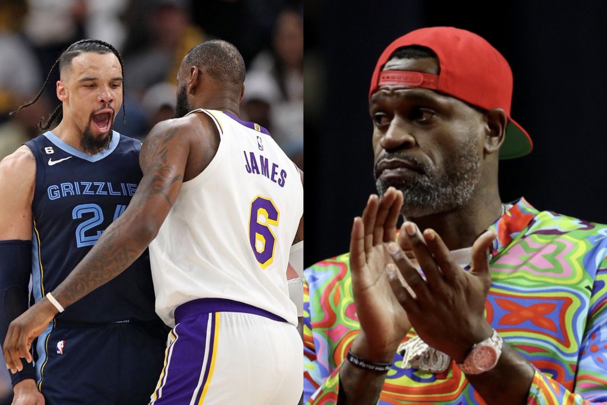 TheDunkCentral's tweet photo. “Where were y’all when Bron was shooting airballs from free throw line. I'm happy somebody wanna compete and not be friends. I love guys that wanna compete. Too many players let Bron score. They wanna be friends.” 

- Stephen Jackson https://t.co/jUXKT3JXeQ