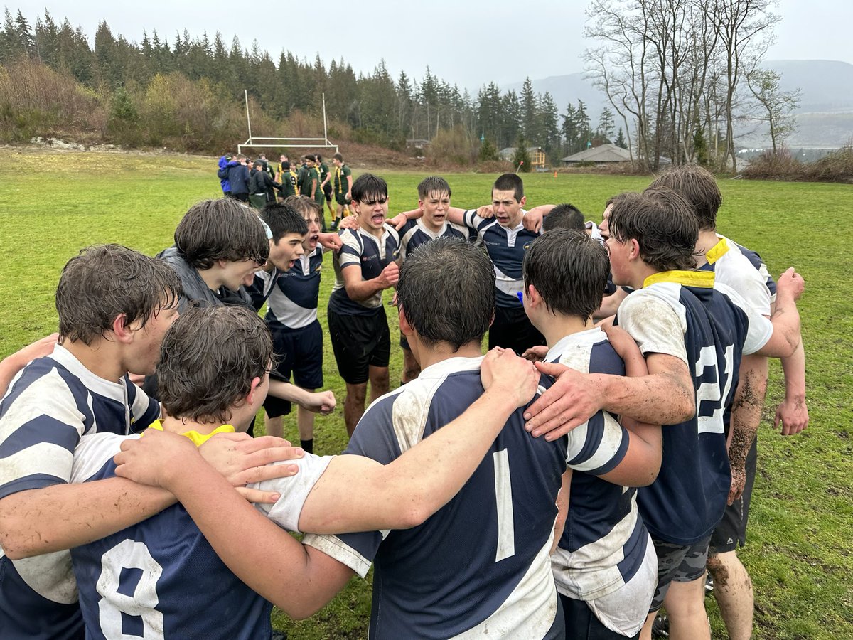 ChatelechSS's tweet photo. A great winning effort by our Jr Boys Rugby team today against Argyle!  Ardent fan support despite the rainy weather! https://t.co/hvDAwghN34