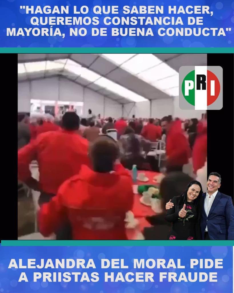 FelipeVictori16's tweet photo. Alejandra del moral se toma los problemas de los Mexiquenses, como personales: incitando al DELITO, A LA CORRUPCIÓN, A LA VIOLENCIA.  Esto lo ves en el video que circula en redes. https://t.co/HjRB7UKCtm