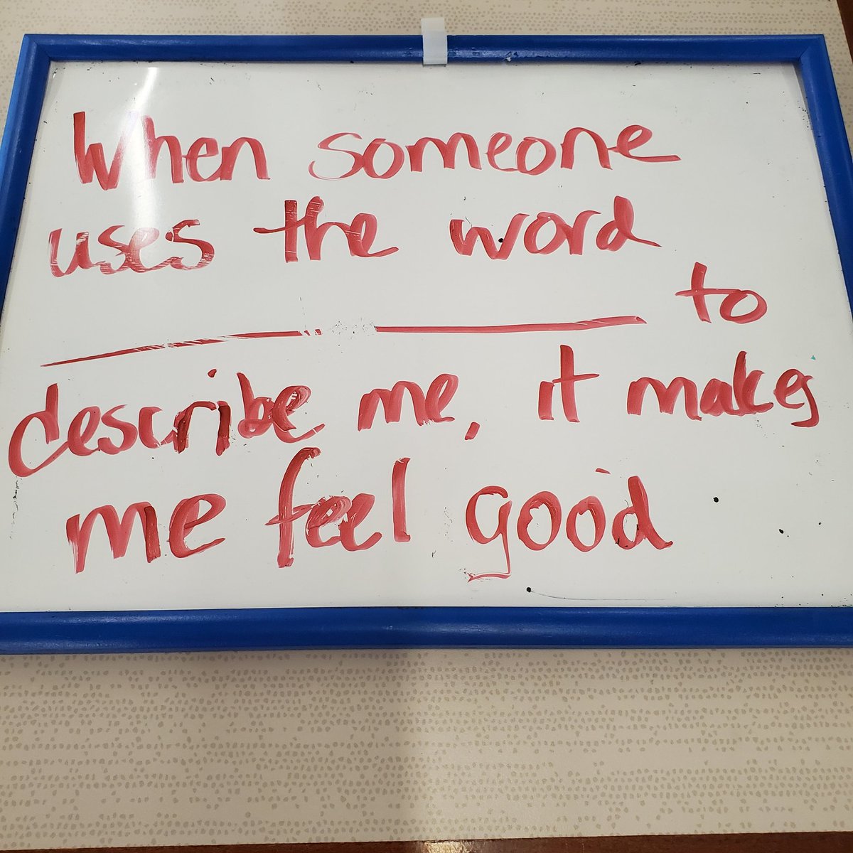 spkowalski's tweet image. Today's #QOTD was rich with honesty...and all 😃😃😃  when they shared...creative, curious, talented,  beautiful, reliable, athletic, funny, artistic... once again voices from the #middlelevel speak volumes #esmpgproud