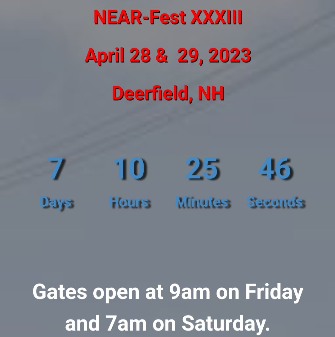 Who's getting excited?
The list of forums can now be found on our website. near-fest.com

 #hamradio #hamr #arrl #hamfest