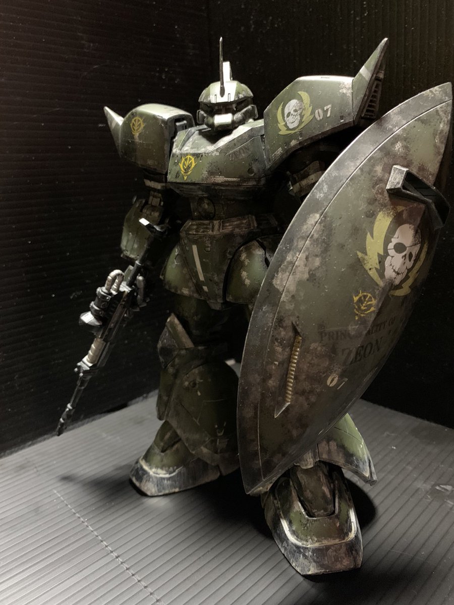 bloody_valkyrie's tweet photo. MS-14G ヴィッシュ・ドナヒュー専用陸戦型ゲルググ
前回のカスペンゲルググはロールアウトしたばかりイメージで汚し控え目でしたが今回は試験機かつオーストラリアでガシガシ使ってただろうとがっつり汚してみました
#ガンプラ
#MG
#MGver2.0
#MG14G
#プラモじまん
#今月作ったプラモ晒そうぜ https://t.co/3LOIsWwr3t