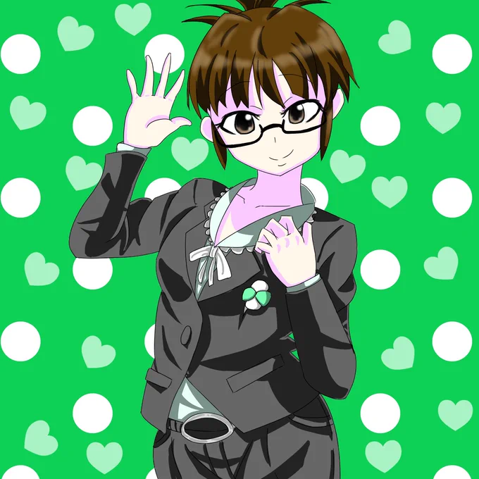 アイマスキャラ描く第4弾秋月律子ちゃん! #イラスト練習中  #アイドルマスター #アイマス #秋月律子  #イラスト企画 