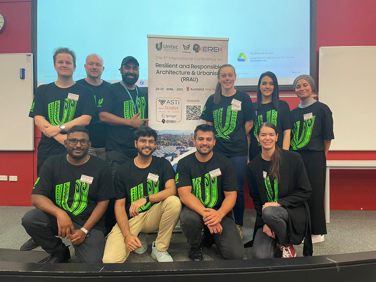 Shoutout to the hardworking on-site #RRAU2023 team of Architecture students at @UnitecNZ without whom this event would not have been as successful! @UnitecNZ