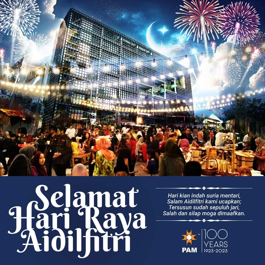 pam_architect's tweet photo. Dear PAM Member,

Greetings from Pertubuhan Akitek Malaysia (PAM).
 
We wish to inform that PAM Secretariat Office will be closed from 21st April 2023 (Friday) to 24th April 2023 (Monday) for Hari Raya Aidilfitri. https://t.co/XGpbQYI3Qw