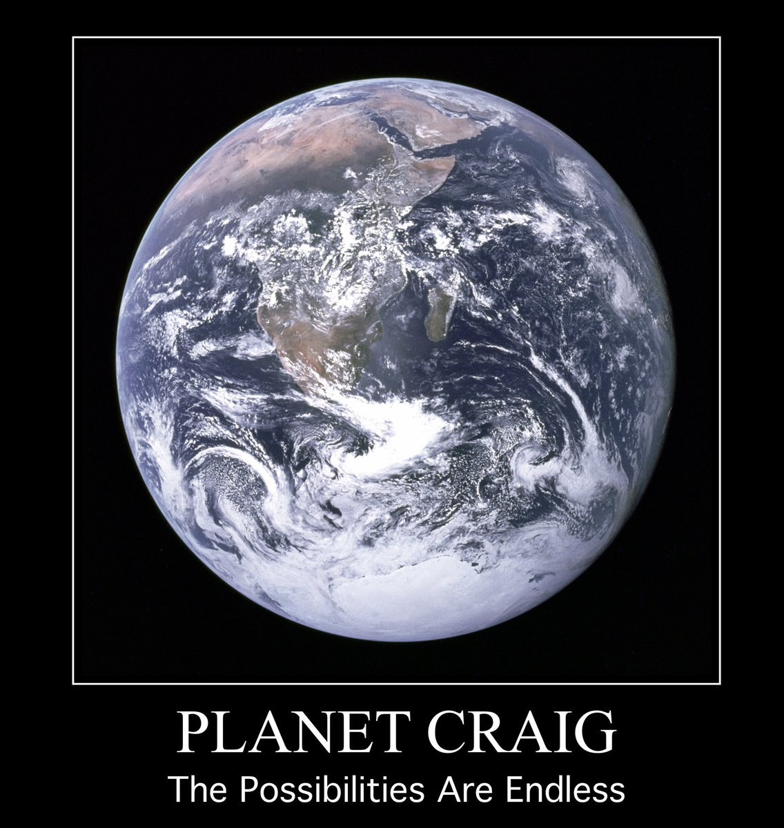 ClubCraig's tweet photo. #TheCustomerIsAlways right in our world. The customer is always Craig. #Craig https://t.co/x0YJEncZDj