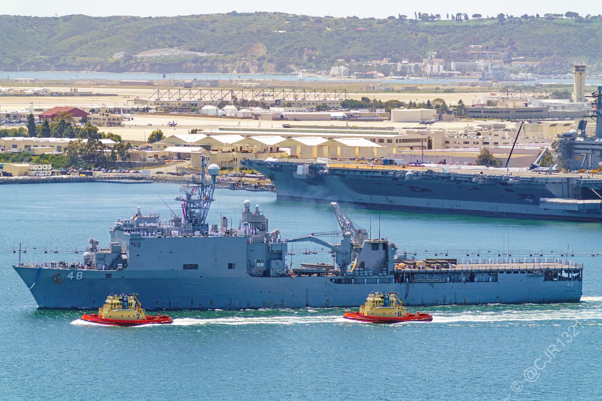 WarshipCam's tweet photo. USS Ashland (LSD 48) Whidbey Island-class dock landing ship coming into new homeport of San Diego for the first time - April 20, 2023 #ussashland #lsd48 

SRC: TW-@cjr1321 https://t.co/8ZrQiVEN7D