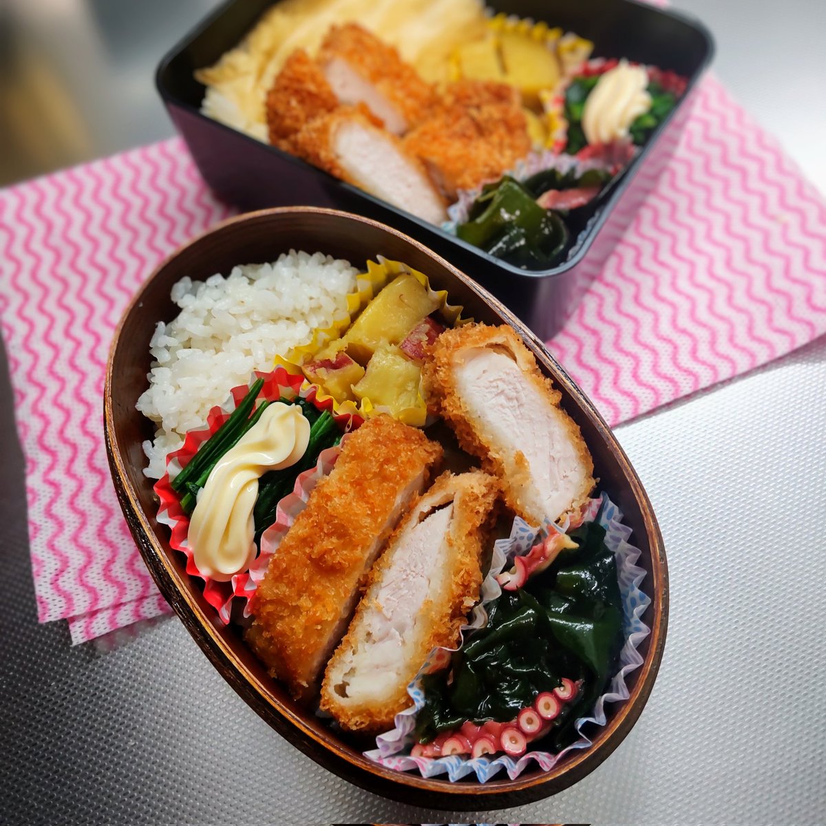 BeginnerZeros's tweet photo. いただきます。#お弁当記録 #わっぱ飯 #お弁当 
やっとお弁当作れる環境に整って参りました。☺️✨ https://t.co/UrQ9hHzaH0