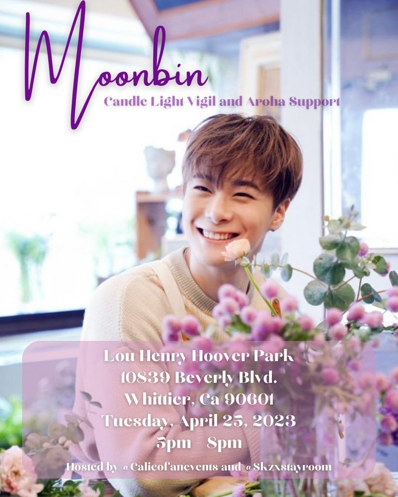 skzxstayroom's tweet photo. For Aroha or anyone looking for comfort...

@calicofanevents and I will be hosting a vigil for Astro's Moonbin on Tuesday the 25th in Whittier

Bring your lightstick to light up the night sky for our star 💜💫

Please see graphic below for more info and dm us for any questions https://t.co/QMEvwBCERW