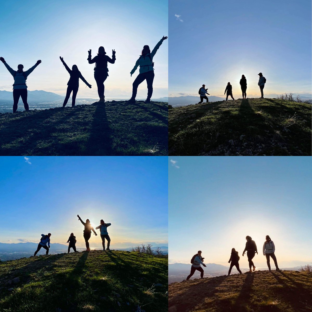 Rangersgal4's tweet photo. Silhouette Sunset hikes are 🤩 https://t.co/enoficYten