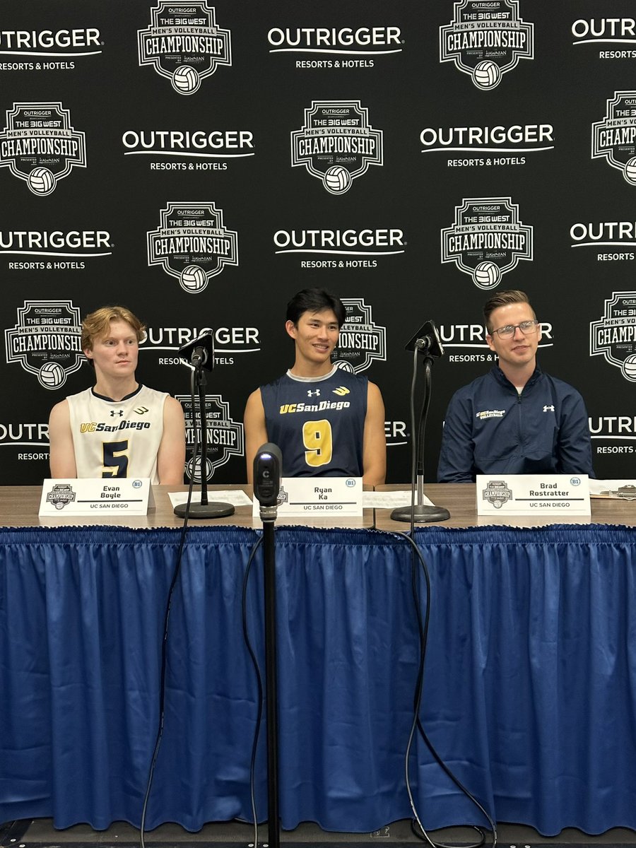 Scenes from Irvine. Evan, Ryan, and Coach Brad handling press conference duties.