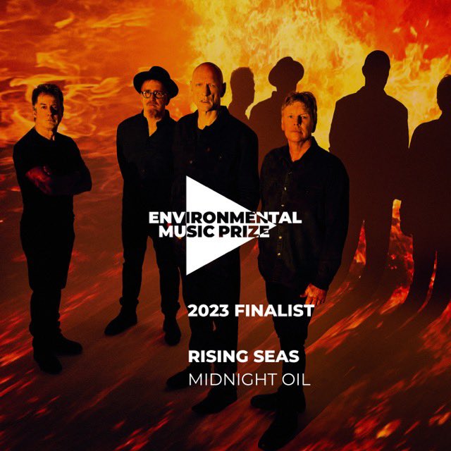 'Rising Seas’ by Midnight Oil has been listed as a finalist in this year’s @EnvMusicPrize, a fantastic initiative which aims to support the environmental movement by engaging, energising, and activating diverse audiences through music. Congratulations to all finalists.