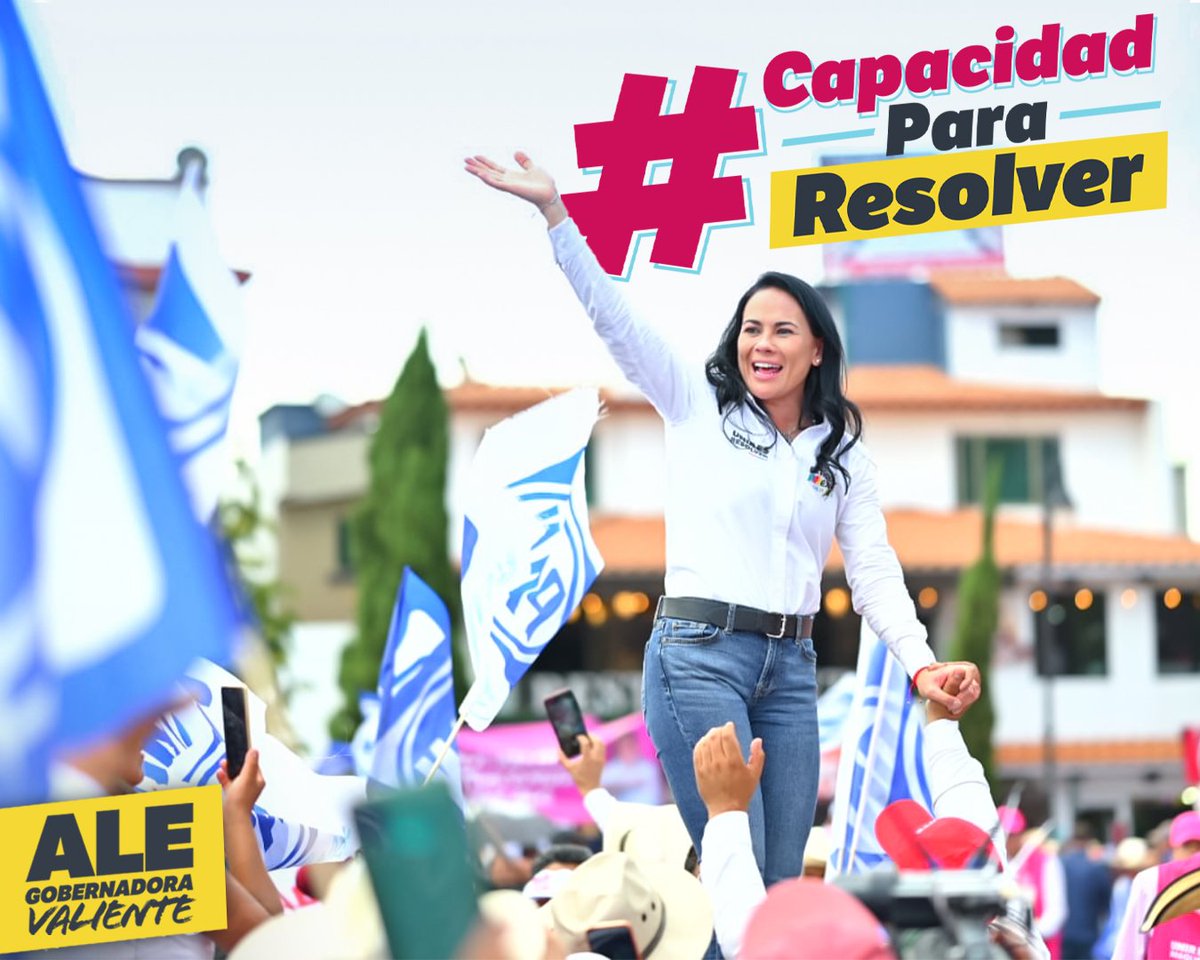 AlejandraDMV's tweet photo. Llegó el momento de conocer quién tiene la capacidad para proponer soluciones, resolver los problemas y sacar adelante a las familias mexiquenses. #ConAleAlDebate #CapacidadParaResolver #VotALE #AleGobernadora https://t.co/Xmm3ZY7KD5