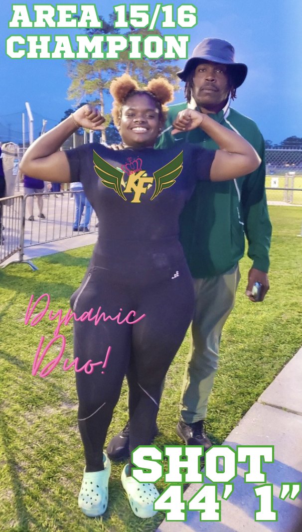 kftrackgirls's tweet photo. Dynamic Duo!! @SteveStrahan7
2023 Area 15/16 Meet!! 1st Place in the Shot Put!!
44โ 1โ
#KFBAMN23
#BackIIBusiness
#FTFIn
It To Win It All ๐ท๐ https://t.co/JObhnCfxuL