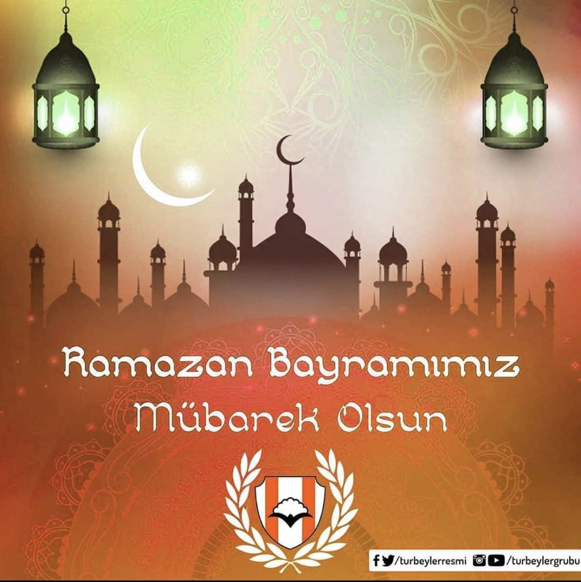 turbeylerresmi's tweet photo. #RamazanBayramı 'nın tüm ülkemize sağlık, huzur ve mutluluk getirmesini dileriz. Bayramımız mübarek olsun! https://t.co/C4DSGUiVEP