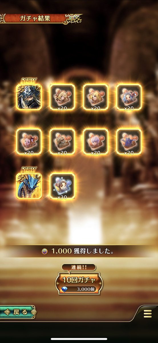 T369G's tweet photo. 記念10連でまさかの殿下キターーーーーーーーー‼️‼️･:*+.\(( °ω° ))/.:+

そして竜騎士との2枚抜き！！

こんなに嬉しいことはない😭✨

#ロマサガRS 
#ナイトハルト
#ﾃﾞｯﾃﾞﾃﾞﾃﾞﾃﾞ https://t.co/LYbWYWF2ss