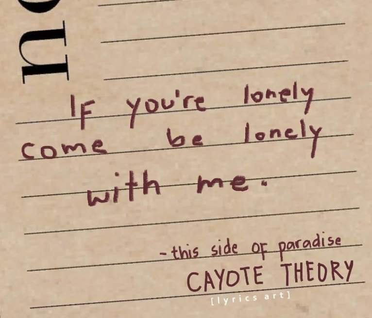 coyote theory - this side of paradise (lyrics) 