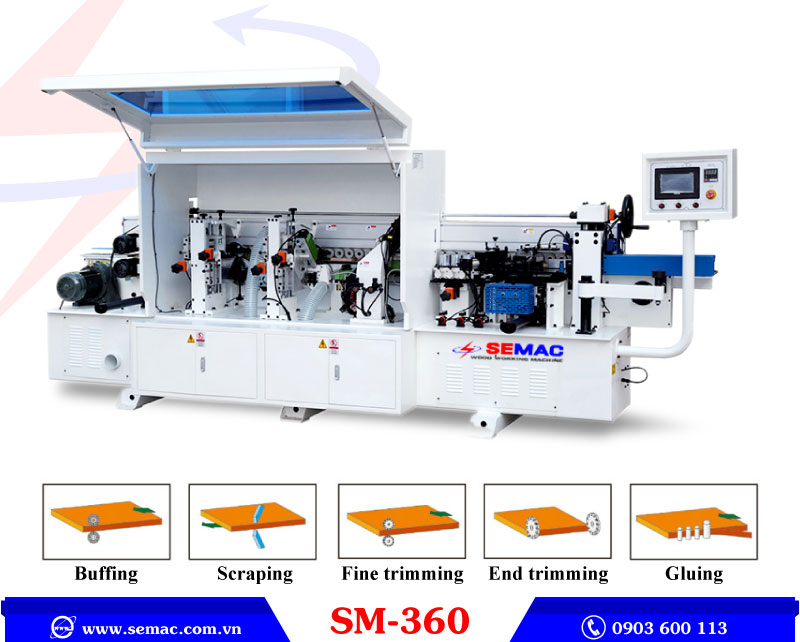 MaySemac's tweet image. Máy dán cạnh 6 chức năng – SM 360
Thực hiện đa chức năng: lăn keo, ép nẹp, cắt đầu đuôi, xén trên dưới, cạo keo, phun dung dịch, đánh bóng.
Tư vấn liên hệ: 0903 600 113
#maydancanh #edgebandingmachine #quocduy #woodworkingmachine
semac.com.vn/may-dan-canh-6…